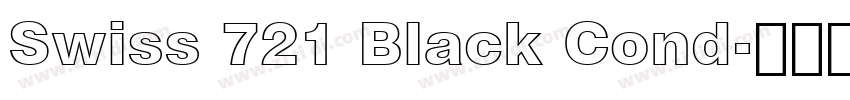Swiss 721 Black Cond字体转换